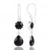 Black Quartz 925 Sterling Silver Earring| Jewels Artisan