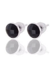 Black Onyx Gemstone 925 Sterling Silver Stud Earring| Jewels Artisan