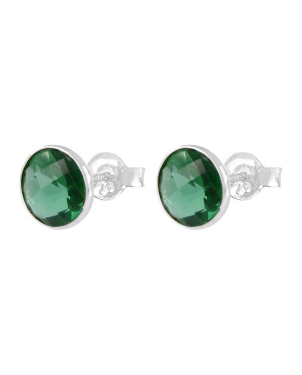 Light Green Stone 925 Sterling Silver Stud Earring| Jewels Artisan