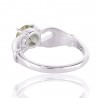 Persiolite Ring Solid Sterling Silver Green Amethyst Ring