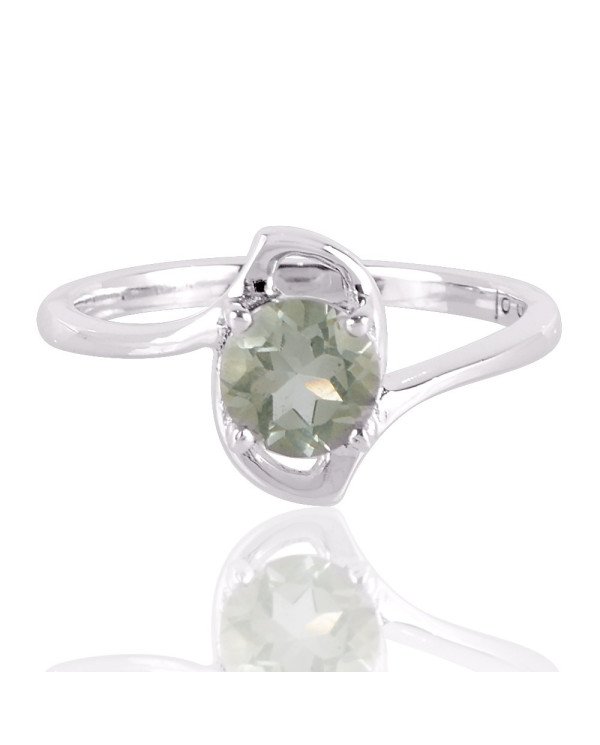 Natural Persiolite and 925 Sterling Silver solitaire engagement Ring
