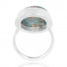 Kingman Turquoise Ring Blue Copper Turquoise 925 Sterling Silver Ring