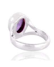 Amethyst Ring 925 Sterling Silver Amethyst Gemstone Ring