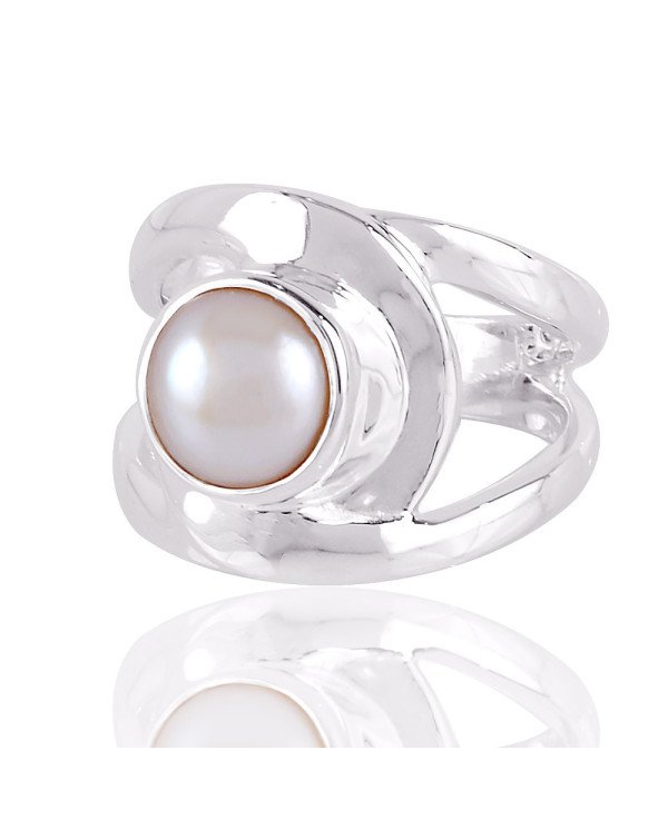 Fresh Water Pearl 925 Sterling Silver Ring