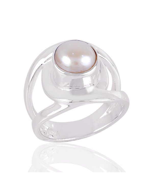 Fresh Water Pearl 925 Sterling Silver Ring