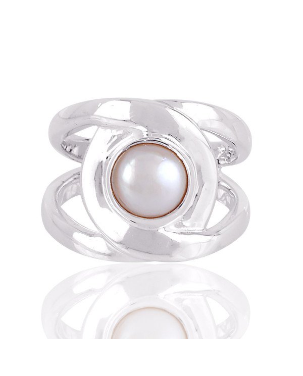 Fresh Water Pearl 925 Sterling Silver Ring
