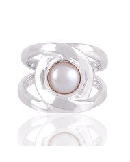 Fresh Water Pearl 925 Sterling Silver Ring