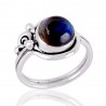 Natural Labradorite Gemstone Sterling Silver Ring