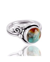 Turquoise Gemstone solid Silver Ring