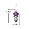 Amethyst Blue Topaz Handmade Sterling Silver Earrings