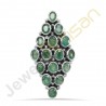 Natural Emerald Gemstone Solid Sterling Silver Ring