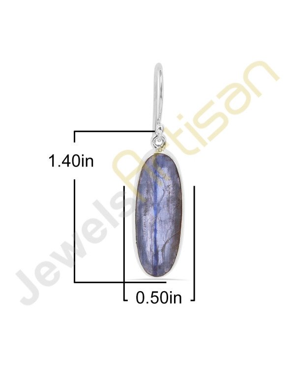 Natural Kyanite Gemstone Handmade Sterling Silver Earrings