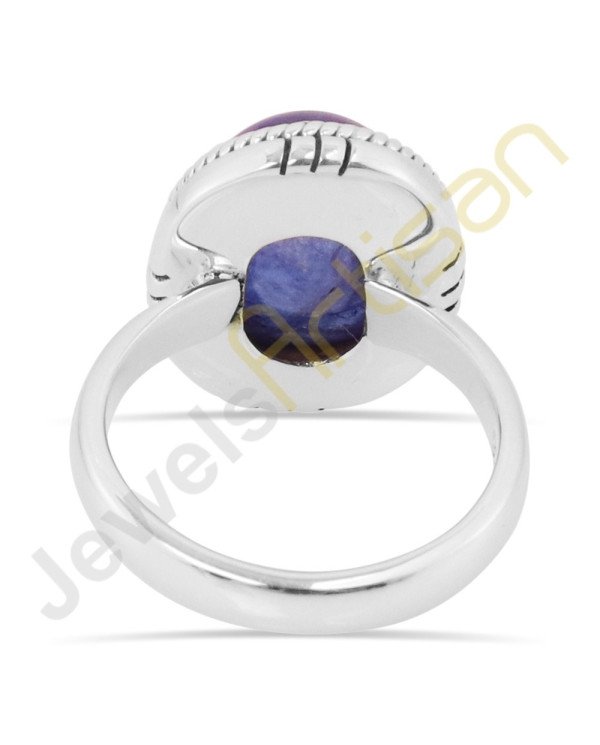 Tanzanite sterling silver ring 