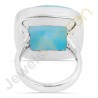 Larimar sterling silver ring 