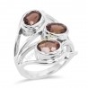 Smoky Quartz Gemstone 925 Sterling Silver Ring