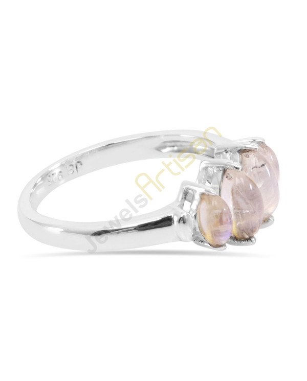 Rainbow Moonstone Rings 925 Sterling Silver Ring