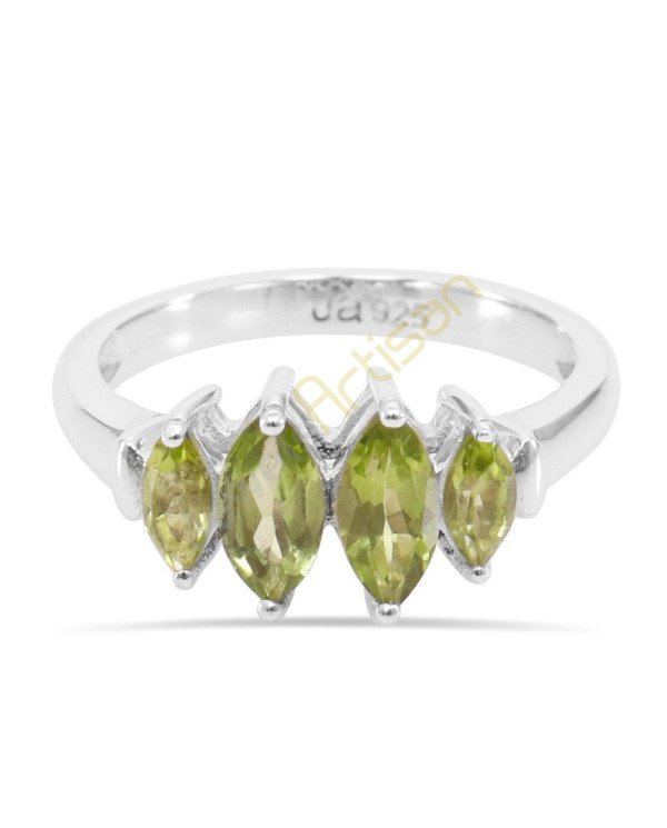 Peridot Gemstone Rings August birthstone 925 Sterling Silver Ring
