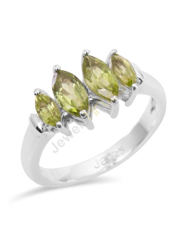 Peridot Gemstone Rings August birthstone 925 Sterling Silver Ring