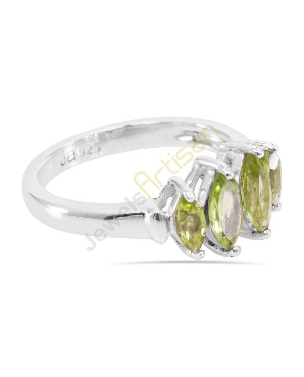 Peridot Gemstone Rings August birthstone 925 Sterling Silver Ring