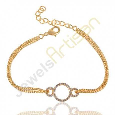 Unique Design With Diamond Cool Design Gold Plated Bracelet For Ladies -  Style A261 – Soni Fashion®