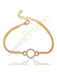 Cubic Zircon Fashion Bracelet Gold Vermeil Bracelet Trendy Bracelets