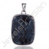 Pietersite Gemstone Pendant 925 Sterling Silver Statement Pendant