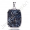 Pietersite Gemstone Pendant 925 Sterling Silver Statement Pendant