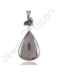 Pyrite Sun Pendant Meteorite Rare Stone Pendant 925 Silver Pendant
