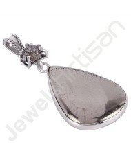 Pyrite Sun Pendant Meteorite Rare Stone Pendant 925 Silver Pendant