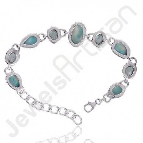 LAPIS LAZULI Beaded Bracelet | Blue Gemstones Bracelet – GT collection