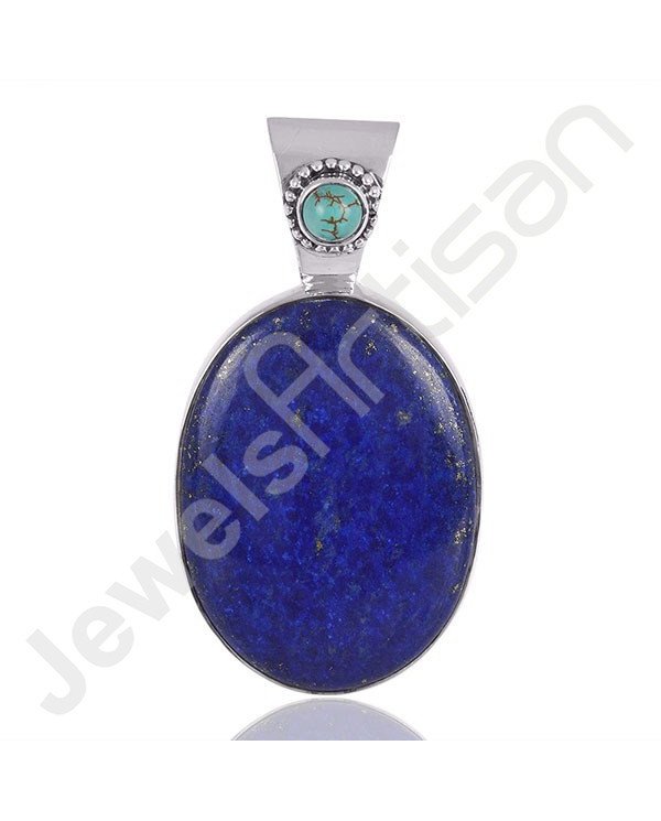 Turquoise Pendant Lapis Lazuli Pendant 925 Sterling Silver Pendant Locket Pendant