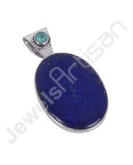 Turquoise Pendant Lapis Lazuli Pendant 925 Sterling Silver Pendant Locket Pendant