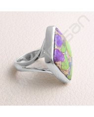 Turquoise Ring 925 Sterling Silver Ring Statement Silver Ring Handcrafted Silver Ring