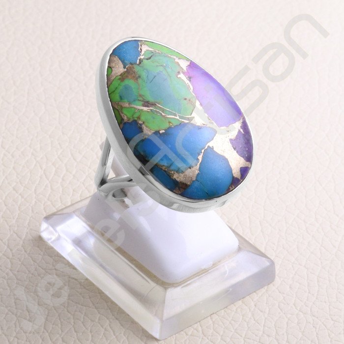 Turquoise Ring 925 Sterling Silver Ring Handcrafted Silver Ring Statement Silver Ring  Turquoise Gemstone Ring