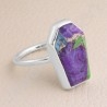Turquoise Ring 925 Sterling Silver Ring Coffin Designed Handcrafted Silver Ring Statement Silver Ring  Turquoise Gemstone Ring