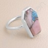 Turquoise Ring 925 Sterling Silver Ring Coffin Designed Handcrafted Silver Ring turquoise Gemstone Ring Statement Silver Ring