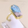 Turquoise Ring 925 Sterling Silver Ring Coffin Designed Handcrafted Silver Ring Turquoise Gemstone Ring Statement Silver Ring