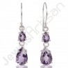 Amethyst Earring 925 Sterling Silver Earring Dangle Drop Earring Amethyst Gemstone Earring