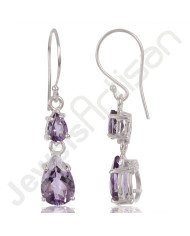 Amethyst Earring 925 Sterling Silver Earring Dangle Drop Earring Amethyst Gemstone Earring
