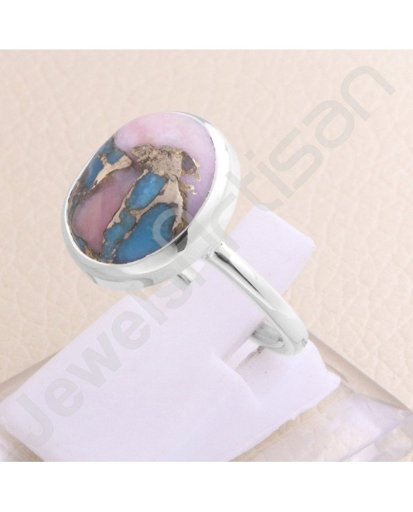 Handcrafted Silver Ring Turquoise 11x13mm Gemstone Ring Cocktail Silver Ring 925 Sterling Silver Ring Silver Statement Ring