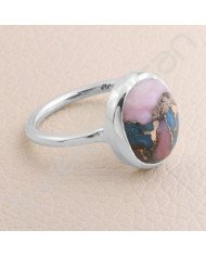 Handcrafted Silver Ring Turquoise 11x13mm Gemstone Ring Cocktail Silver Ring 925 Sterling Silver Ring Silver Statement Ring
