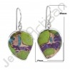 Fancy Turquoise Earring Dangle Drop Designer Earrings 925 Sterling Silver Earring Handcrafted Silver Earring