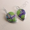 Fancy Turquoise Earring Dangle Drop Designer Earrings 925 Sterling Silver Earring Handcrafted Silver Earring