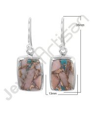 Turquoise earring 925 sterling silver earring handcrafted earring.
