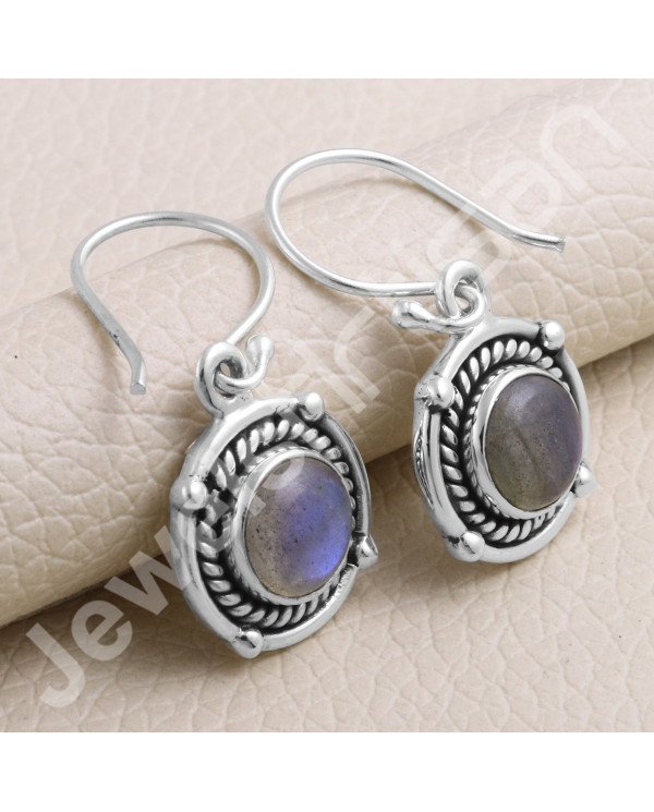 Labradorite earring 925 sterling silver earring handcrafted earring.