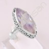 Cocktail Ring Rainbow Moonstone Ring 925 Sterling Silver Ring Marquise Fancy Gemstone Handcrafted Silver Ring