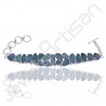 Doublet Opal Bracelet 925 Sterling Silver Bracelet Gemstone Bracelet Fancy Shape Doublet Opal 8.5inch Adjustable Bracelet