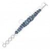 Doublet Opal Bracelet 925 Sterling Silver Bracelet Gemstone Bracelet Fancy Shape Doublet Opal 8.5inch Adjustable Bracelet