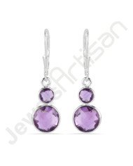 Amethyst Earring 925 Sterling Silver Earring Handmade Earring
