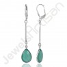 Green Onyx Earring 925 Sterling Silver Earring Drop Earring